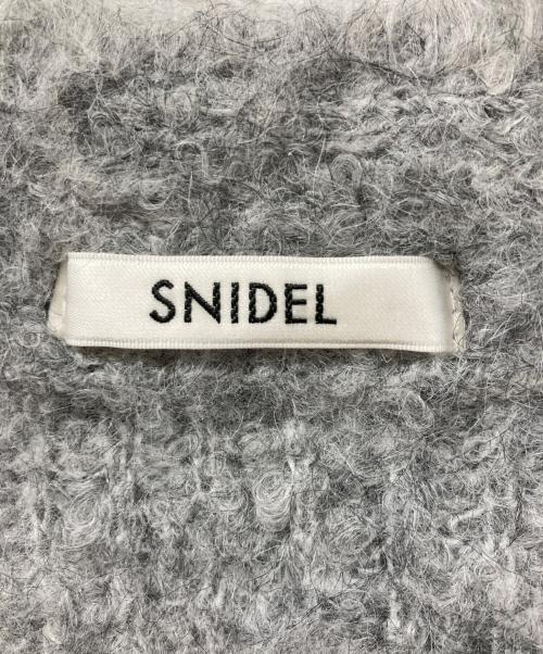 Snidel（スナイデル）Snidel (スナイデル) デザインニットカーデ グレー サイズ:Fの古着・服飾アイテム