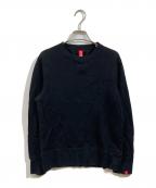 LOOPWHEELER×BEAMSループウィラー×ビームス）の古着「クルーネックスウェット」｜ブラック