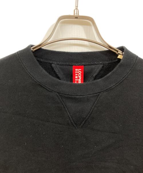 LOOPWHEELER（ループウィラー）LOOPWHEELER (ループウィラー) BEAMS (ビームス) クルーネックスウェット ブラック サイズ:SIZE Mの古着・服飾アイテム