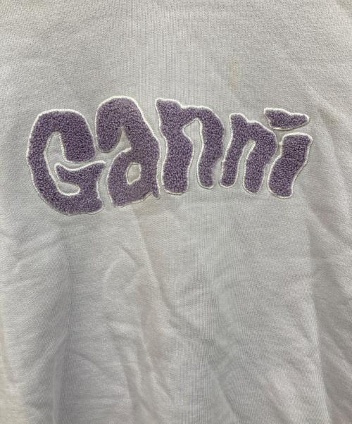 GANNI（ガニー）GANNI (ガニー) ロゴスウェット ラベンダー サイズ:Sの古着・服飾アイテム