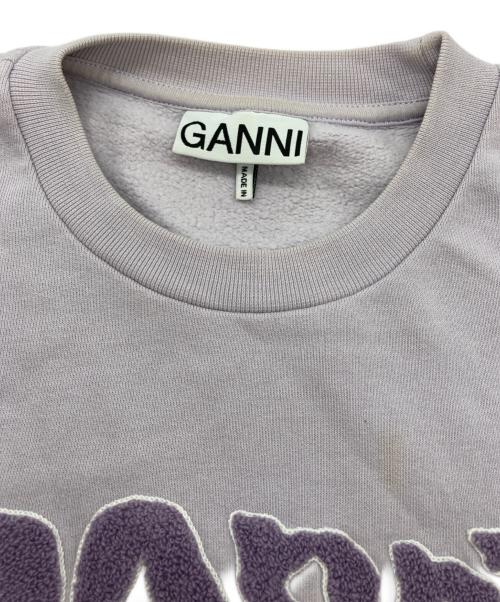 GANNI（ガニー）GANNI (ガニー) ロゴスウェット ラベンダー サイズ:Sの古着・服飾アイテム