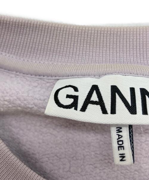GANNI（ガニー）GANNI (ガニー) ロゴスウェット ラベンダー サイズ:Sの古着・服飾アイテム