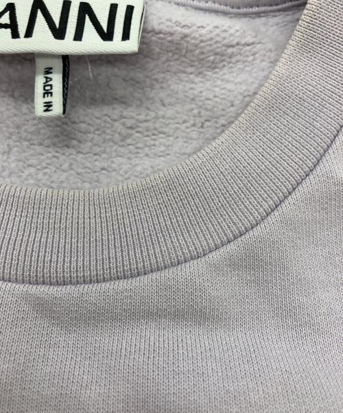 GANNI（ガニー）GANNI (ガニー) ロゴスウェット ラベンダー サイズ:Sの古着・服飾アイテム