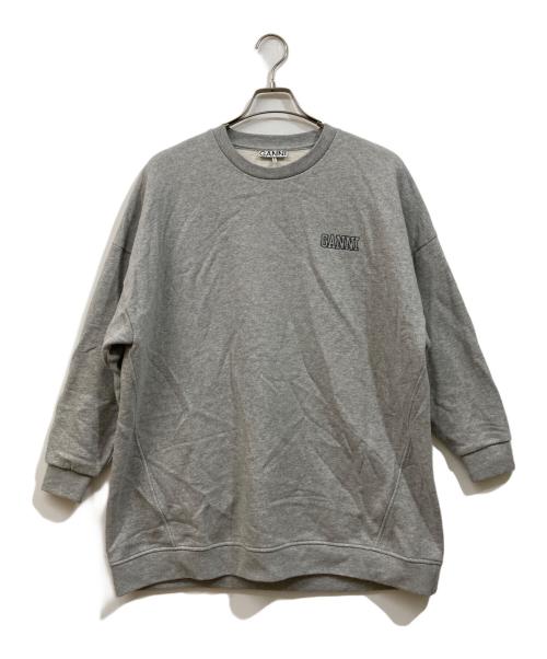 GANNI（ガニー）GANNI (ガニー) ロゴスウェット グレー サイズ:	SIZE XXS/XSの古着・服飾アイテム