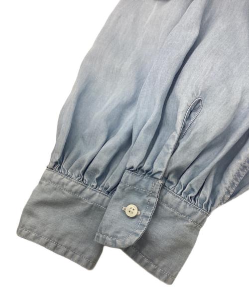 LAUREN RALPH LAUREN（ローレンラルフローレン）LAUREN RALPH LAUREN (ローレンラルフローレン) ボウタイブラウス スカイブルー サイズ:SIZE Sの古着・服飾アイテム