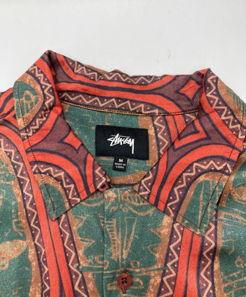 stussy（ステューシー）stussy (ステューシー) MASK SHIRT ブラウン サイズ:Mの古着・服飾アイテム