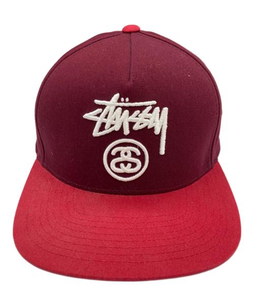 stussy（ステューシー）stussy (ステューシー) キャップ ブラウン サイズ:サイズ表記無しの古着・服飾アイテム