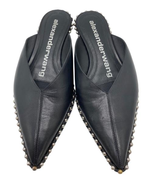 ALEXANDER WANG（アレキサンダー・ワン）ALEXANDER WANG (アレキサンダー・ワン) Mira Flat Slide calf ブラック サイズ:36の古着・服飾アイテム