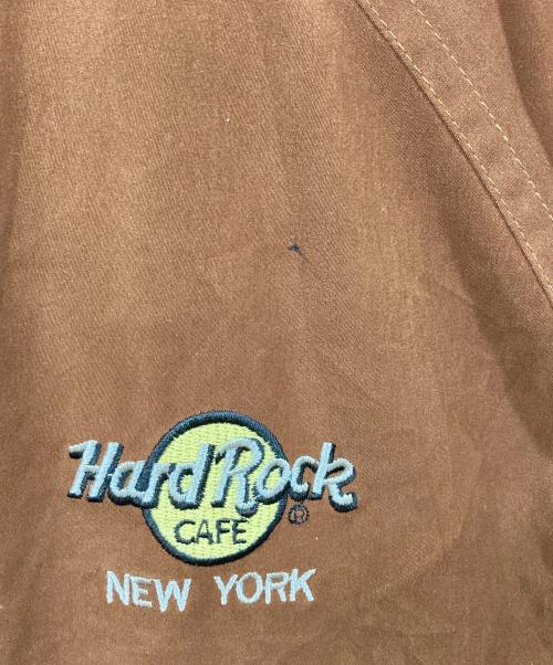 Hard Rock cafe（ハードロックカフェ）Hard Rock cafe (ハードロックカフェ) 刺繍ロゴMA1 ブラウン サイズ:SIZE Lの古着・服飾アイテム