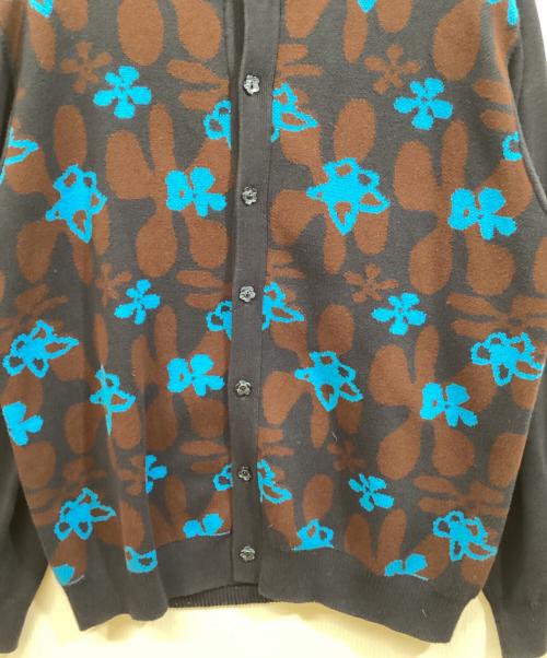TTT MSW（ティー）TTT MSW (ティー) Flower camo knit polo ネイビー サイズ:	SIZE Mの古着・服飾アイテム