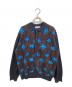 TTT MSW（ティー）の古着「Flower camo knit polo」｜ネイビー