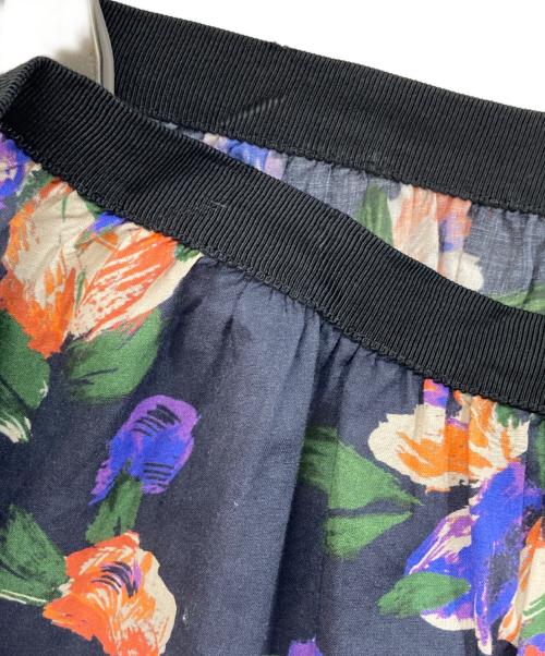 Rouge vif（ルージュヴィフ）Rouge vif (ルージュヴィフ) ドローイングフラワースカート ネイビー サイズ:SIZE 38の古着・服飾アイテム