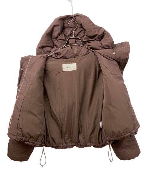 COCODEAL（ココディール）COCODEAL (ココディール) ショートフードダウンコート ブラウン サイズ:SIZE 2の古着・服飾アイテム