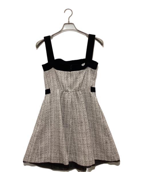 HER LIP TO（ハーリップトゥ）HER LIP TO (ハーリップトゥ) Margaux Tweed Mini Dress petale ブラウン サイズ:SIZE Sの古着・服飾アイテム