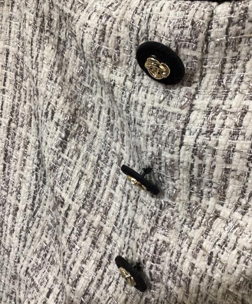 HER LIP TO（ハーリップトゥ）HER LIP TO (ハーリップトゥ) Margaux Tweed Mini Dress petale ブラウン サイズ:SIZE Sの古着・服飾アイテム