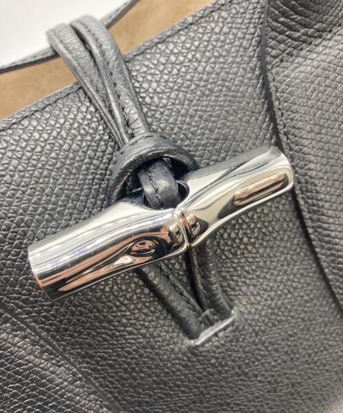 LONGCHAMP（ロンシャン）LONGCHAMP (ロンシャン) ROSEAU Top handle bag ブラックの古着・服飾アイテム