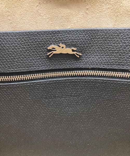 LONGCHAMP（ロンシャン）LONGCHAMP (ロンシャン) ROSEAU Top handle bag ブラックの古着・服飾アイテム