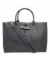LONGCHAMP（ロンシャン）の古着「ROSEAU Top handle bag」｜ブラック