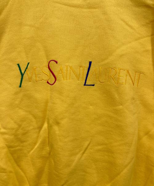 Yves Saint Laurent（イヴサンローラン）Yves Saint Laurent (イヴサンローラン) ロゴ刺繍スウェット イエロー サイズ:Mの古着・服飾アイテム