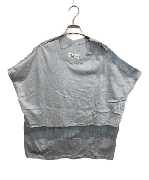 Maison Margiela（メゾンマルジェラ）Maison Margiela (メゾンマルジェラ) チュール切替Tシャツ スカイブルー サイズ:Sの古着・服飾アイテム