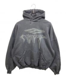 BALENCIAGA（バレンシアガ）の古着「Boxing Hoodie Large Fit パーカー」｜ブラック