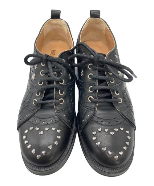 LOVE MOSCHINO（ラブモスキーノ）LOVE MOSCHINO (ラブモスキーノ) スタッズレースアップシューズ ブラック サイズ:	SIZE 36の古着・服飾アイテム