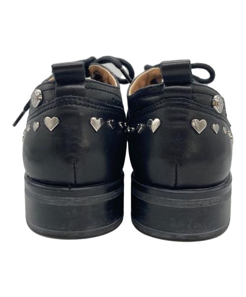 LOVE MOSCHINO（ラブモスキーノ）LOVE MOSCHINO (ラブモスキーノ) スタッズレースアップシューズ ブラック サイズ:	SIZE 36の古着・服飾アイテム