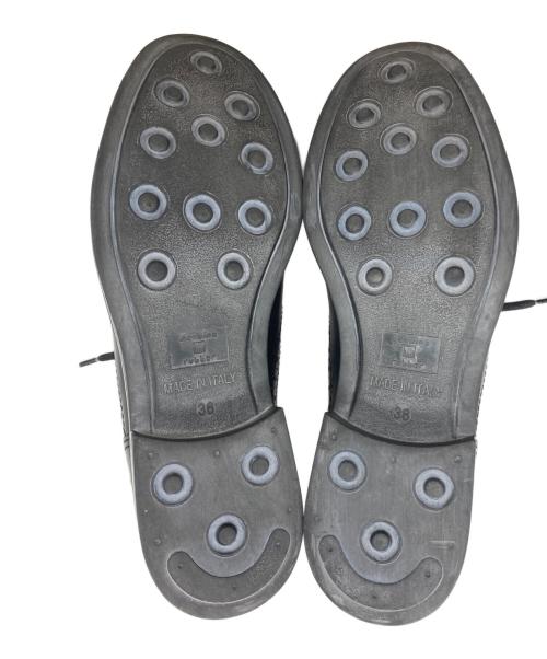 LOVE MOSCHINO（ラブモスキーノ）LOVE MOSCHINO (ラブモスキーノ) スタッズレースアップシューズ ブラック サイズ:	SIZE 36の古着・服飾アイテム