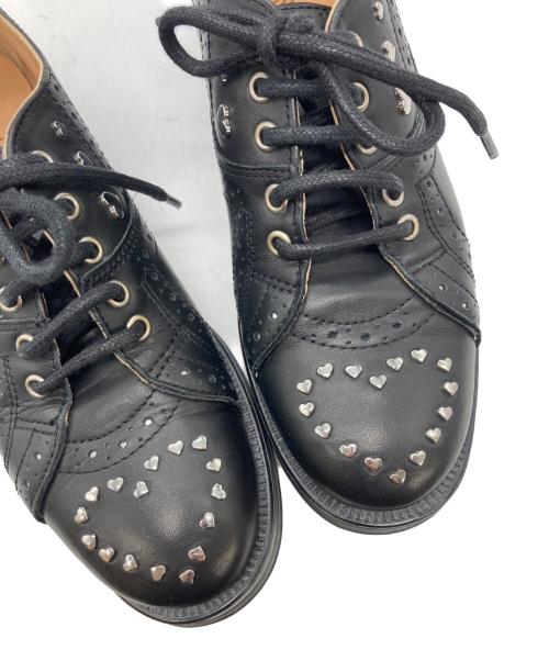 LOVE MOSCHINO（ラブモスキーノ）LOVE MOSCHINO (ラブモスキーノ) スタッズレースアップシューズ ブラック サイズ:	SIZE 36の古着・服飾アイテム