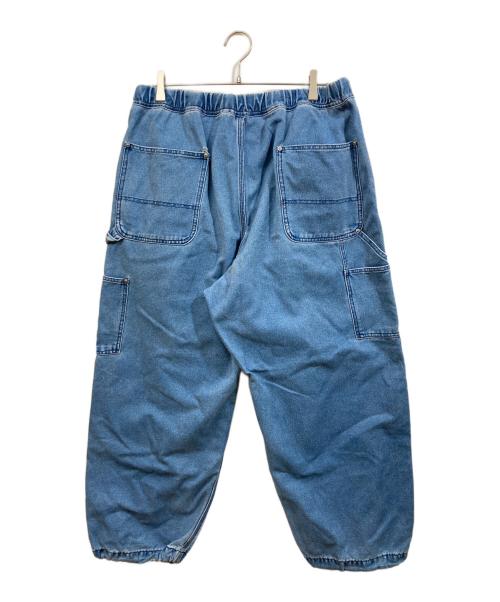 BEAMS（ビームス）BEAMS (ビームス) フェードダックダブルニー ペインターパンツ インディゴ サイズ:	SIZE Mの古着・服飾アイテム