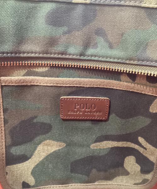 POLO RALPH LAUREN（ポロ・ラルフローレン）POLO RALPH LAUREN (ポロ・ラルフローレン) ビックポニートートバッグ カーキの古着・服飾アイテム