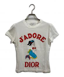 Christian Dior（クリスチャン ディオール）の古着「J'ADORE DIOR マーメイドプリントTシャツ」｜ホワイト
