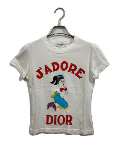 【中古】 Christian Dior クリスチャン・ディオール 【ヴィンテージ】 J'ADORE DIOR  Tシャツ 3P16155020 ブルー コットン F36 レディース 25020713 HO Christian Dior - 【中古】 Christian Dior クリスチャン・ディオール