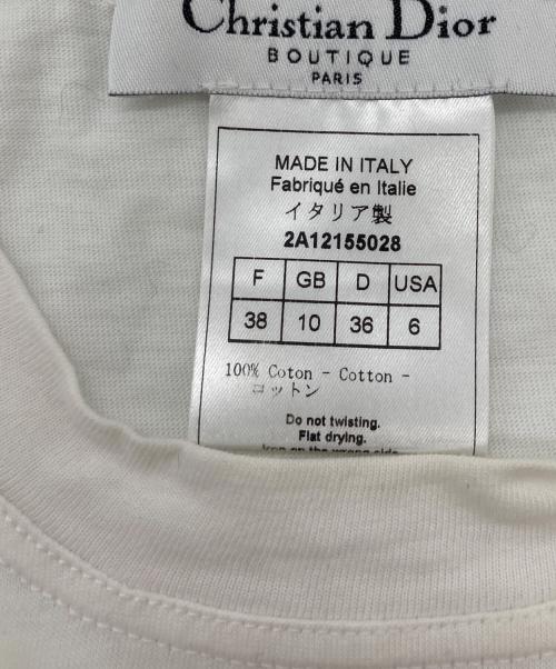 Christian Dior（クリスチャン ディオール）Christian Dior (クリスチャン ディオール) J'ADORE DIOR マーメイドプリントTシャツ ホワイト サイズ:SIZE 36の古着・服飾アイテム