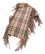 BURBERRY LONDONバーバリーロンドン）の古着「サイドフリンジマフラー」
