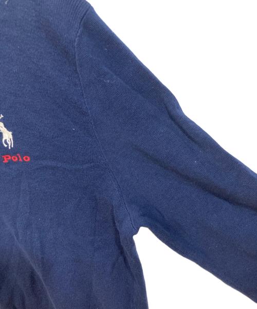 POLO RALPH LAUREN（ポロ・ラルフローレン）POLO RALPH LAUREN (ポロ・ラルフローレン) ワンポイントロゴニット ネイビー サイズ:	SIZE Sの古着・服飾アイテム