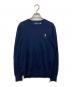 POLO RALPH LAUREN（ポロ・ラルフローレン）の古着「ワンポイントロゴニット」｜ネイビー