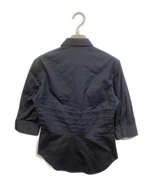 HELMUT LANG（ヘルムートラング）HELMUT LANG (ヘルムートラング) 変形シャツ ブラック サイズ:40の古着・服飾アイテム