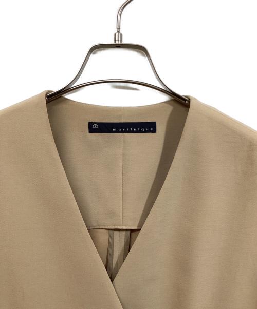 martinique（マルティニーク）martinique (マルティニーク) ジレ ベージュ サイズ:Freeの古着・服飾アイテム