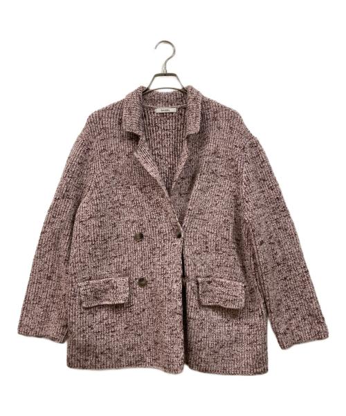 Snidel（スナイデル）Snidel (スナイデル) ニットジャケット ピンク サイズ:Freeの古着・服飾アイテム