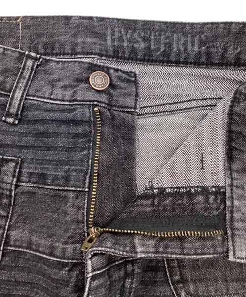 Hysteric Glamour（ヒステリックグラマー）Hysteric Glamour (ヒステリックグラマー) スクラッチロングデニムスカート ブラック サイズ:	SIZE 25の古着・服飾アイテム