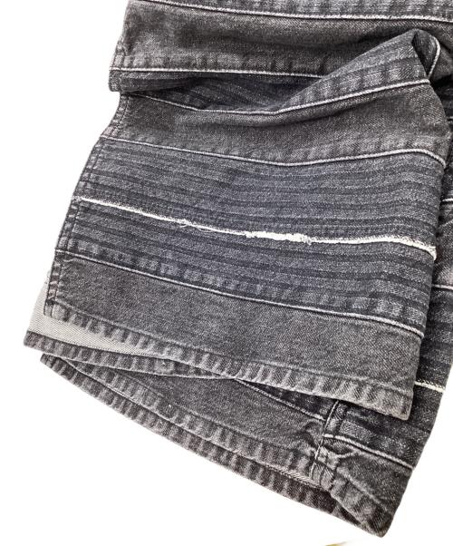 Hysteric Glamour（ヒステリックグラマー）Hysteric Glamour (ヒステリックグラマー) スクラッチロングデニムスカート ブラック サイズ:	SIZE 25の古着・服飾アイテム