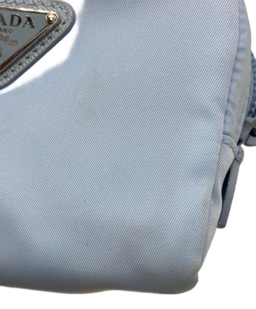 PRADA（プラダ）PRADA (プラダ) RE-NYLON ミニポーチ ブルーの古着・服飾アイテム