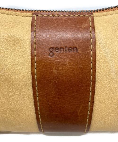 genten（ゲンテン）genten (ゲンテン) レザーショルダーバッグ イエローの古着・服飾アイテム
