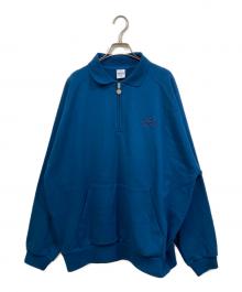 KEBOZ（ケボズ）の古着「ハーフジップスウェット」｜ブルー