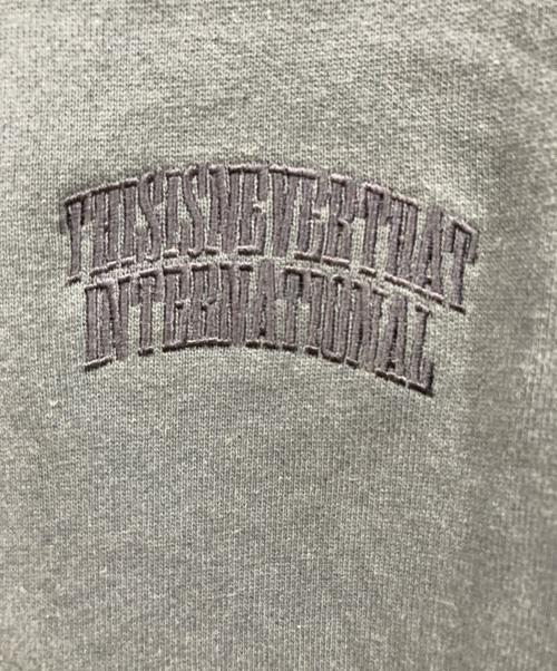 thisisneverthat（ディスイズネバーザット）thisisneverthat (ディスイズネバーザット) ハーフジップスウェット ネイビー サイズ:Mの古着・服飾アイテム
