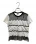RED VALENTINO（レッドヴァレンティノ）の古着「レース切替カットソー」｜ホワイト
