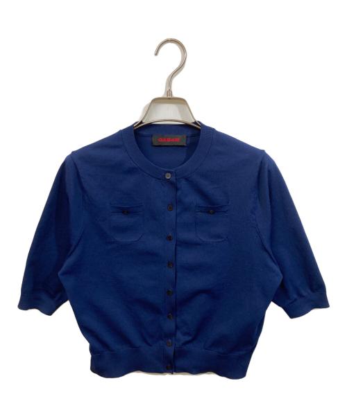 CABAN（キャバン）CABaN (キャバン) ファインポリエステル ハーフスリーブポケットカーディガン ネイビー サイズ:	SIZE Sの古着・服飾アイテム
