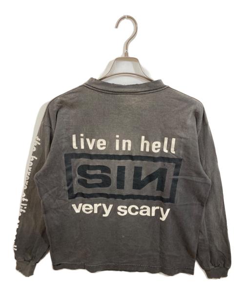 SAINT MICHAEL（セントマイケル）SAINT MICHAEL (セントマイケル) LS TEE/SIN/BLACK グレー サイズ:Mの古着・服飾アイテム