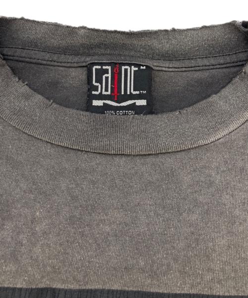 SAINT MICHAEL（セントマイケル）SAINT MICHAEL (セントマイケル) LS TEE/SIN/BLACK グレー サイズ:Mの古着・服飾アイテム